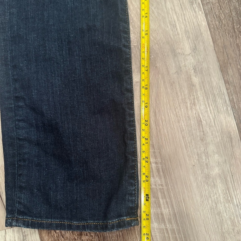 Lauren Ralph Lauren Blue Straight Leg Jeans Dark Wash 10 Petite Minimalist - Picture 6 of 11
